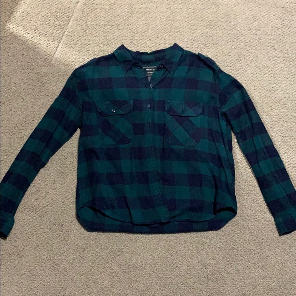 Green&Blue flannel from Forever 21